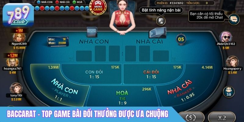 Top Game Bài Đổi Thưởng 789Club: Trò Chơi Hot Nhất 2026 2 Baccarat - Top game bài đổi thưởng được ưa chuộng nhất
