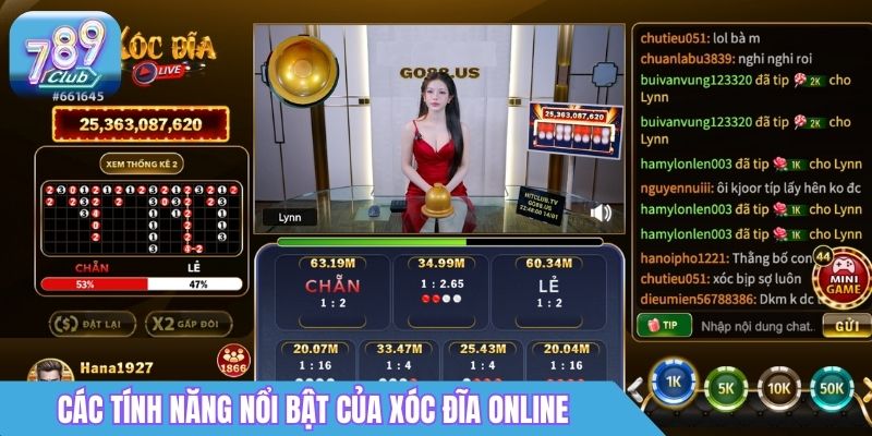 Xóc Đĩa Online 789Club: Luật Chơi & Mẹo Đặt Cược 2026 3 Các tính năng nổi bật của xóc đĩa online