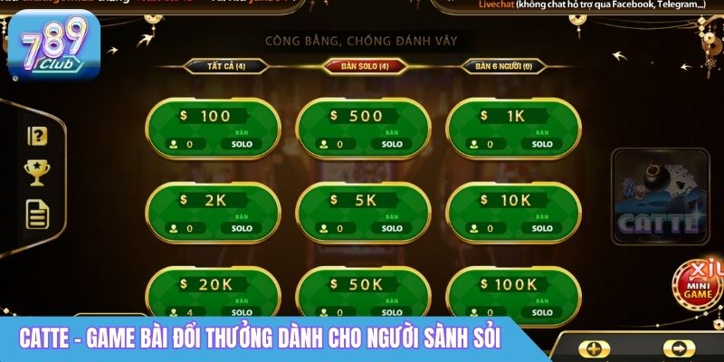 Top Game Bài Đổi Thưởng 789Club: Trò Chơi Hot Nhất 2026 4 Catte - Top game bài đổi thưởng dành cho người chơi sành sỏi