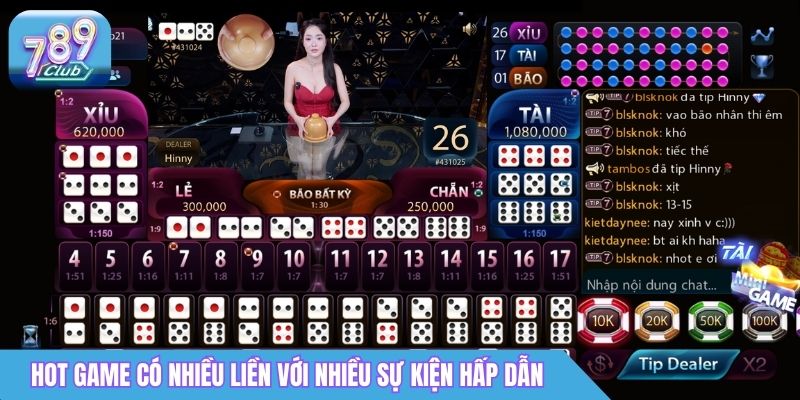 Hot game có nhiều liền với nhiều sự kiện nội bộ hấp dẫn
