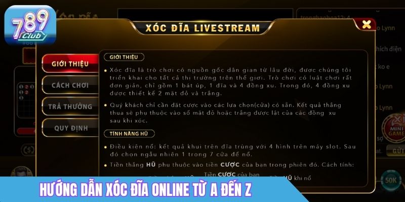 Xóc Đĩa Online 789Club: Luật Chơi & Mẹo Đặt Cược 2026 2 Hướng dẫn xóc đĩa online từ A đến Z