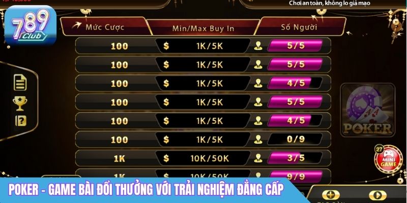 Top Game Bài Đổi Thưởng 789Club: Trò Chơi Hot Nhất 2026 3 Poker - Top game bài đổi thưởng với trải nghiệm đẳng cấp