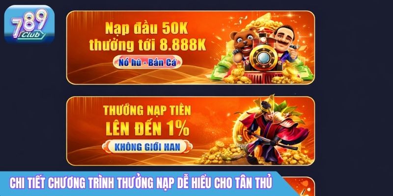 Thưởng Nạp 789Club: Ưu Đãi & Cách Nhận Thưởng 2 Chi tiết chương trình nạp lại 789club dễ hiểu cho tân thủ